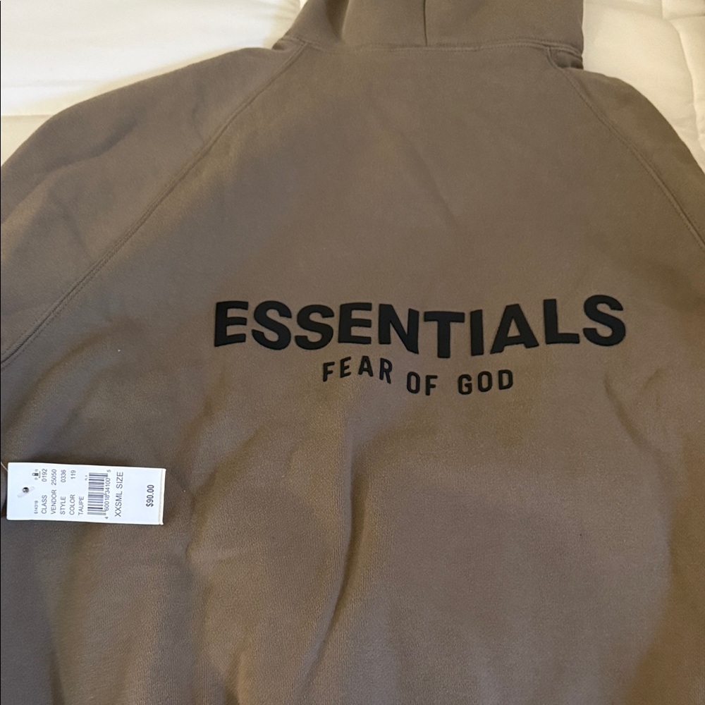 Essentials New Hoodie Tan Xxs